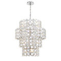 Eurofase Perrene, Chandelier, 24-light, 45'', Chrome, Clear Glass