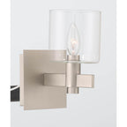 Eurofase 46811-028 Satin Nickel Decato, Wall Sconce, 9'', Satin Nickel, Clear Glass Image 2