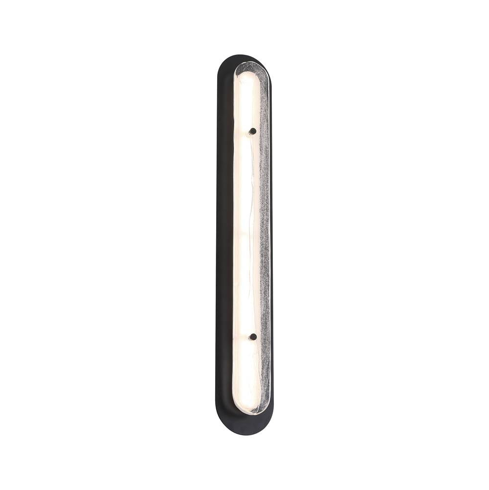 Eurofase Tramore, Outdoor, 38'', Powder Coat Black, Silver Glass