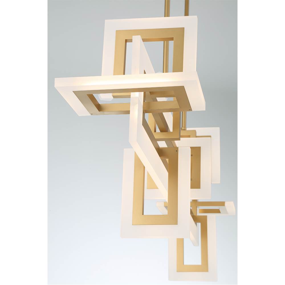 Eurofase 45719-011 Matte Gold Inizio, Chandelier , 48'', Matte Gold Image 3