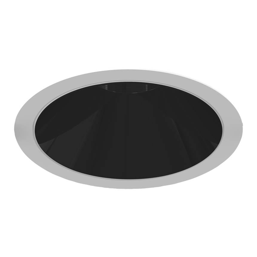 Eurofase Oscar Small 10w Round White Trim Black Baffle Medium 3500k Frosted Lens
