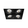 Eurofase  Multiple 26w 4 Lights Square Trimless 40 Degree Gimbal 3500k Black