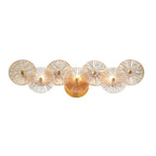 Eurofase 45701-016 Matte Gold Sue-anne, Vanity, 30'', Matte Gold, Clear-amber Glass Image 3