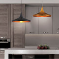Eurofase 20439-019 Matte Black Ramos, Pendant, 14'', Matte Black, Gold-black Mix Steel Image 1