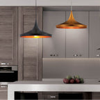 Eurofase 20439-019 Matte Black Ramos, Pendant, 14'', Matte Black, Gold-black Mix Steel Image 1