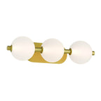 Eurofase 47193-017 Gold Palmas, Vanity, 3lt, 23'', Gold, White Glass Image 2