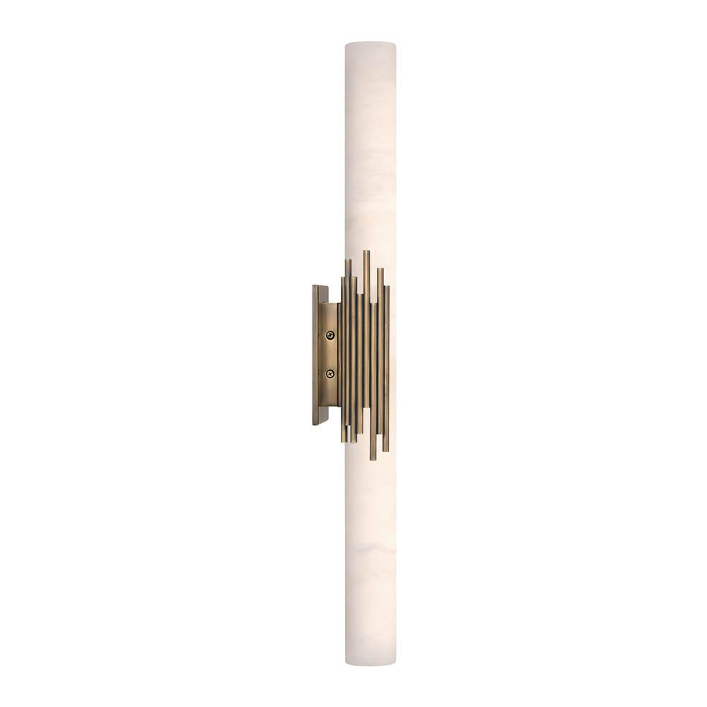 Eurofase 49035-018 Antique Brass Venna, Wall Sconce , 28'', Antique Brass, Alabaster Image 4