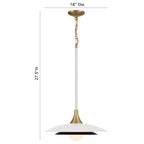 Eurofase 46441-010 Matte White Welsh, Pendant, 18'', Matte White, White Glass Image 2