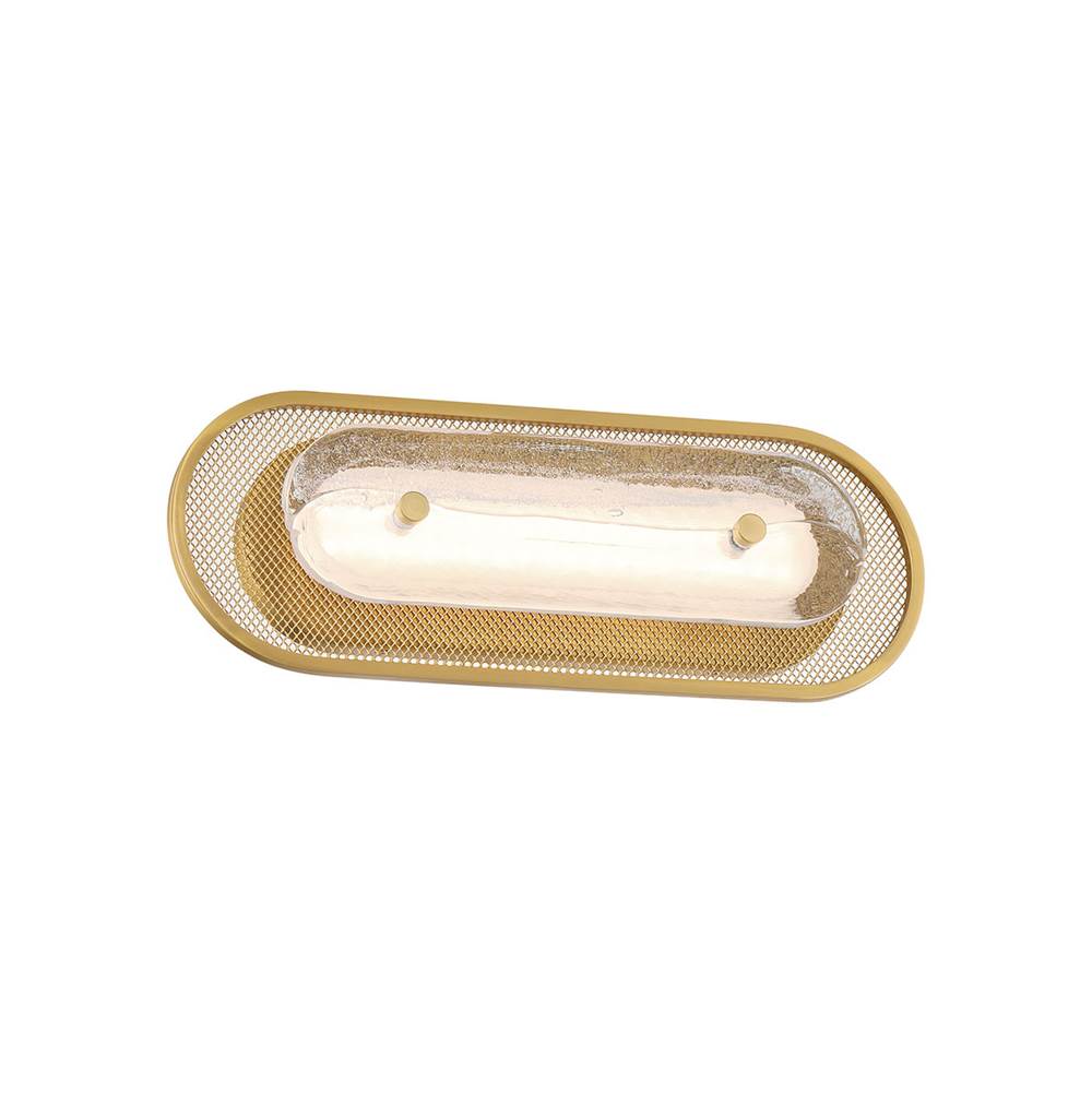 Eurofase 49170-016 Gold Tramore, Wall Sconce, 16'', Gold, Silver Glass Image 1