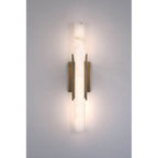 Eurofase Venna, Wall Sconce , 22'', Antique Brass, Alabaster