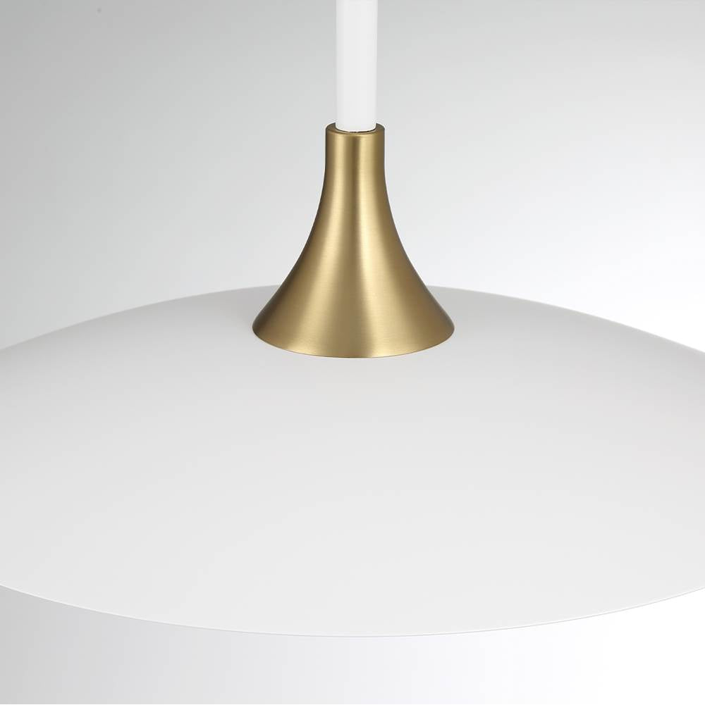 Eurofase Welsh, Pendant, 18'', Matte White, White Glass
