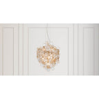 Eurofase 34030-026 Gold Trento, Chandelier, 7-light, 25'', Gold, Amber Glass Image 2