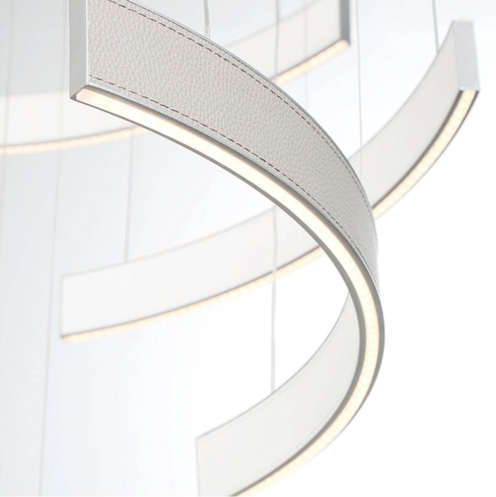 Eurofase Verdura, Chandelier, 18-light, 41'', Matte Grey, White Acrylic