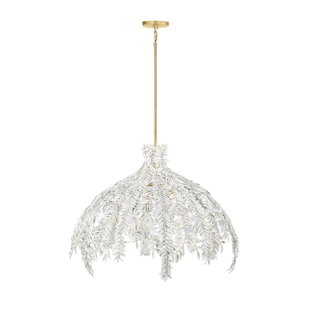 Eurofase Jalore, Chandelier, 6-light, 48'', Distressed White, White Steel