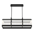 Eurofase Tye, Chandelier, 41'', Matte Black, Clear Acrylic