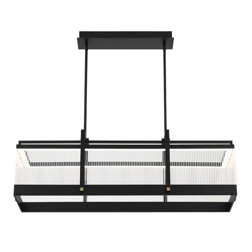 Eurofase Tye, Chandelier, 41'', Matte Black, Clear Acrylic