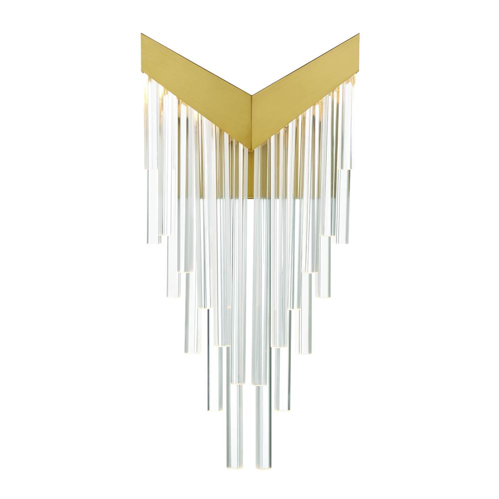Eurofase 47600-010 Matte Gold Vivien, Wall Sconce, 20'', Matte Gold, Crystalic Acrylic Image 4