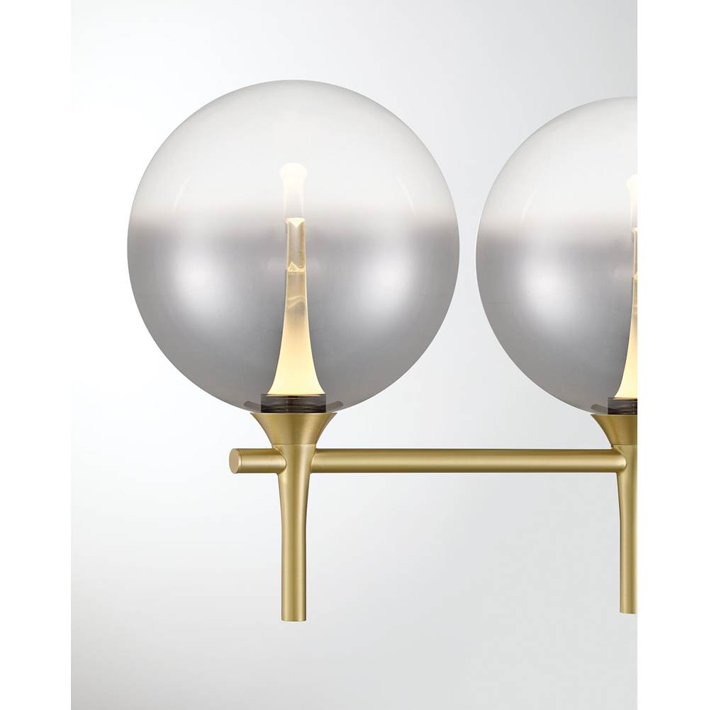 Eurofase 48919-029 Gold Iissa, Vanity, 5lt, Gold, Smoked Glass Image 2