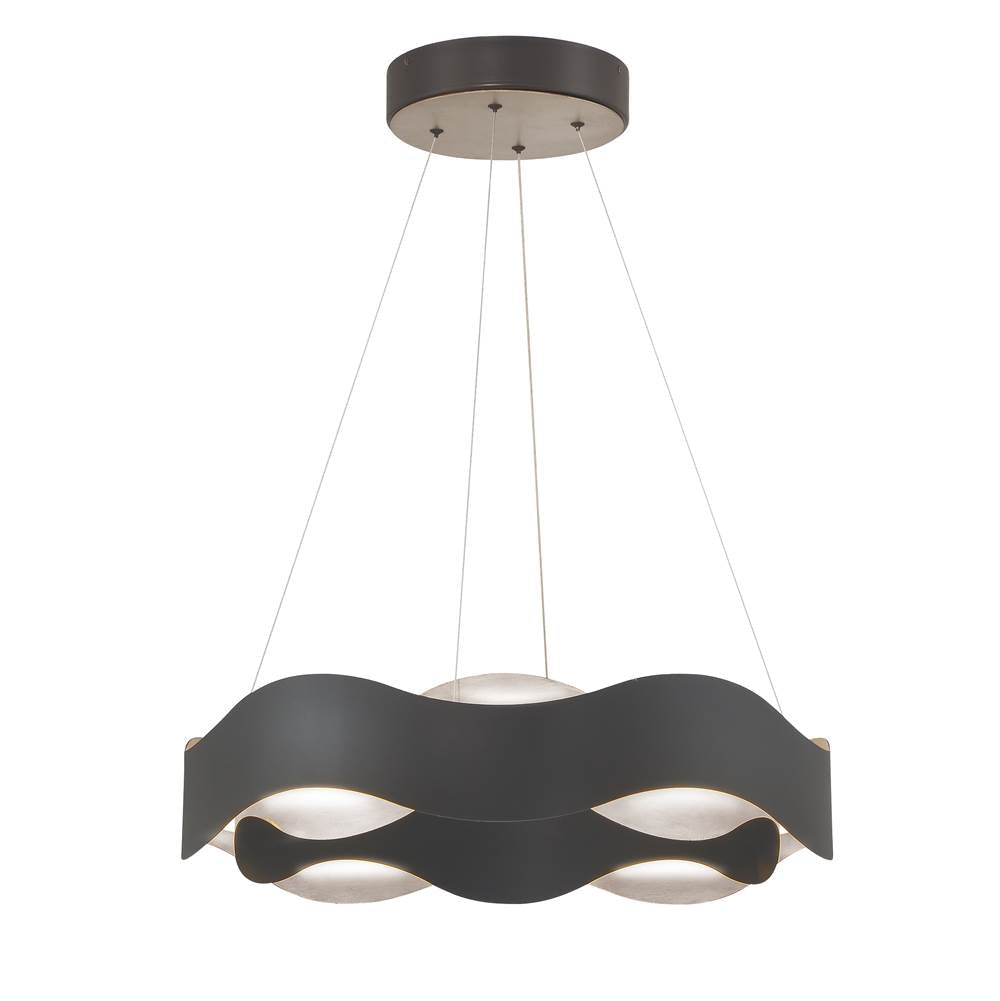 Eurofase Vaughan, Pendant, 24'', Silver-black Mix, Silver Steel