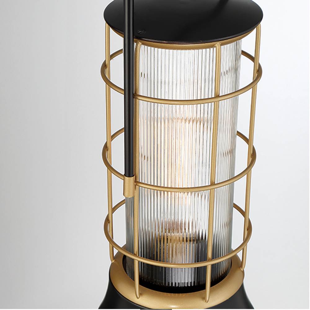 Eurofase 44265-014 Gold Black Mix Rivamar, Outdoor, 23'', Gold-black Mix, Clear Glass Image 3