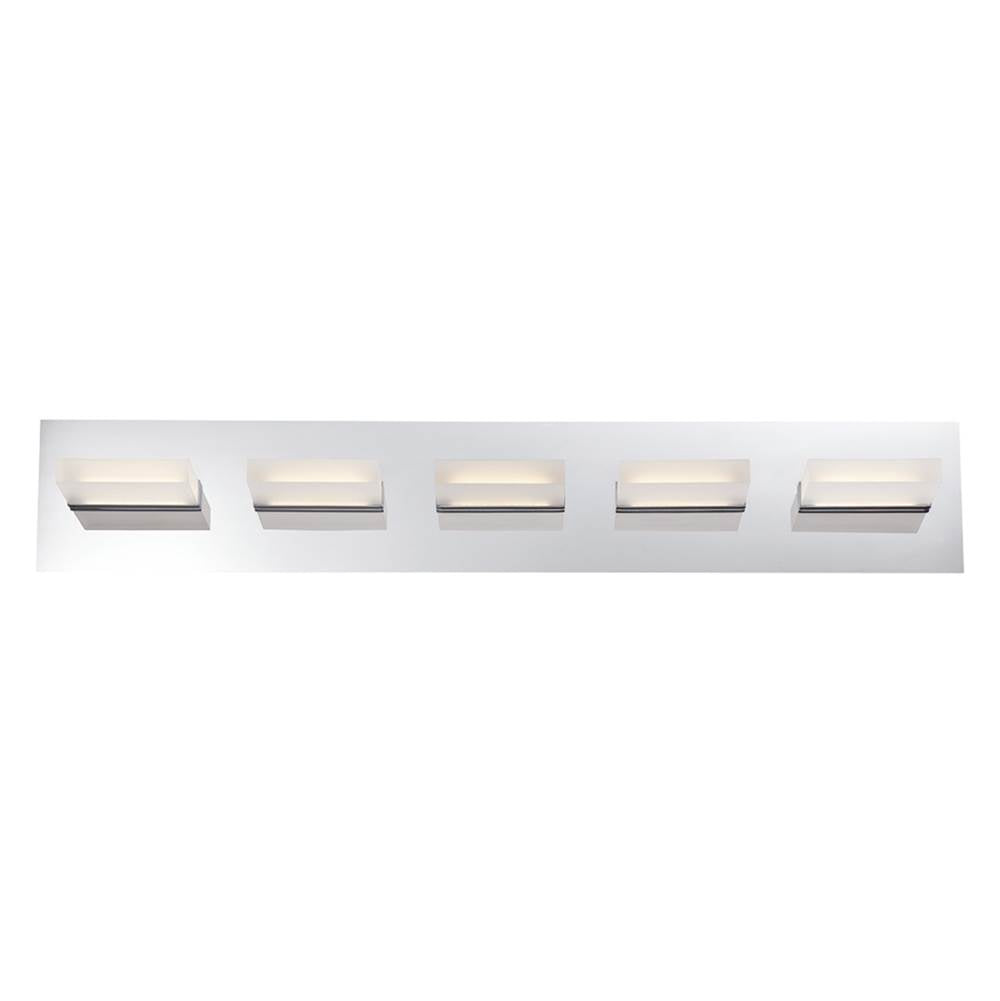 Eurofase 28022-015 Chrome Olson, Vanity , 5lt, 30'', Chrome Image 1