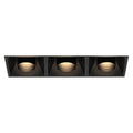 Eurofase Bravo 15w 3 Light Black Trimless Snoot Gimbal Wide 3500k Clear Lens