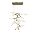 Eurofase Matera, Chandelier, 10-light, 23'', Antique Gold, White Glass