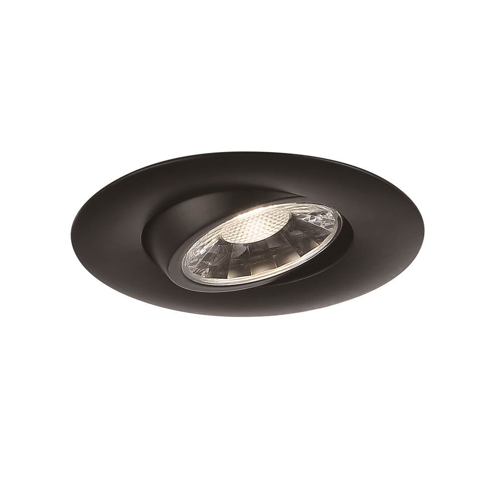Eurofase 45367-021 Black Midway 3'' 8w 1 Light Round Gimbal Trim 5cct Black Image 1