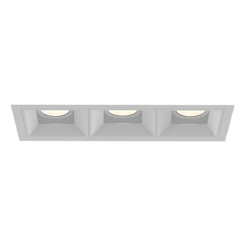 Eurofase Bravo 15w 3 Light White Trim Wide 3500k Clear Lens
