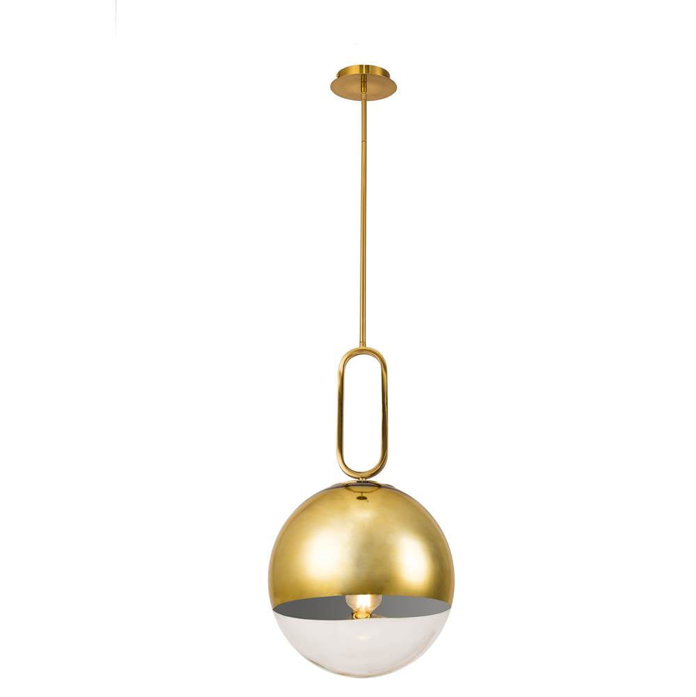 Eurofase 37349-011 Gold Prospect, Pendant, 12'', Gold, Clear Glass Image 2