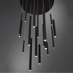 Eurofase 31445-016 Matte Black Santana, Chandelier , 18-light, 24'', Matte Black Image 4