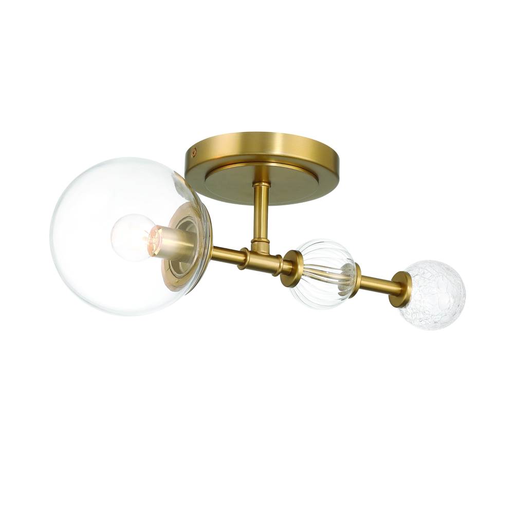 Eurofase 47358-010 Gold Traiton, Wall Sconce, 15'', Gold, Clear Glass Image 8