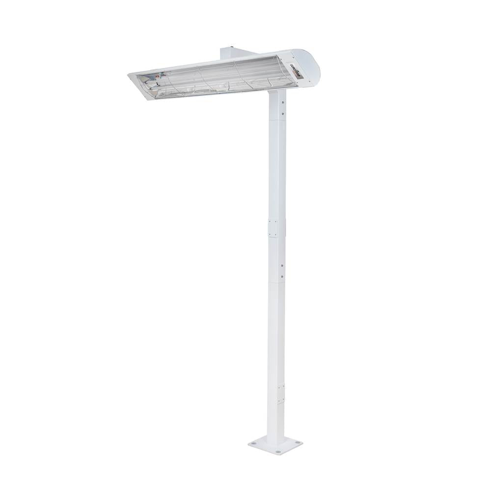 Eurofase EF6108PMW White Eurofase Ef6108pmw 61 Inch 8ft White Pole Mount With Single Crossbar Image 2