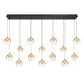 Eurofase 48938-037 Gold Iissa, Chandelier, 14-light, 72'', Gold, Amber Glass Image 1