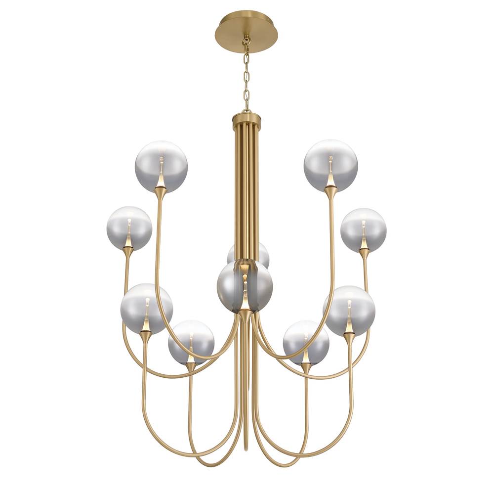 Eurofase 48925-020 Gold Iissa, Chandelier, 10-light, 40'', Gold, Smoked Glass Image 2