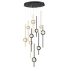 Eurofase Barletta, Chandelier , 10-light, 24'', Gold-black Mix