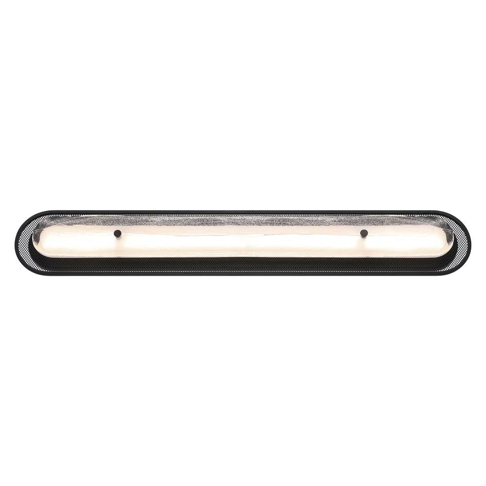 Eurofase 49445-015 Matte Black Tramore, Wall Sconce, 38'', Matte Black, Silver Glass Image 6