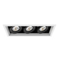 Eurofase  Multiple 26w 3 Lights Trim 40 Degree Gimbal 4000k White/black