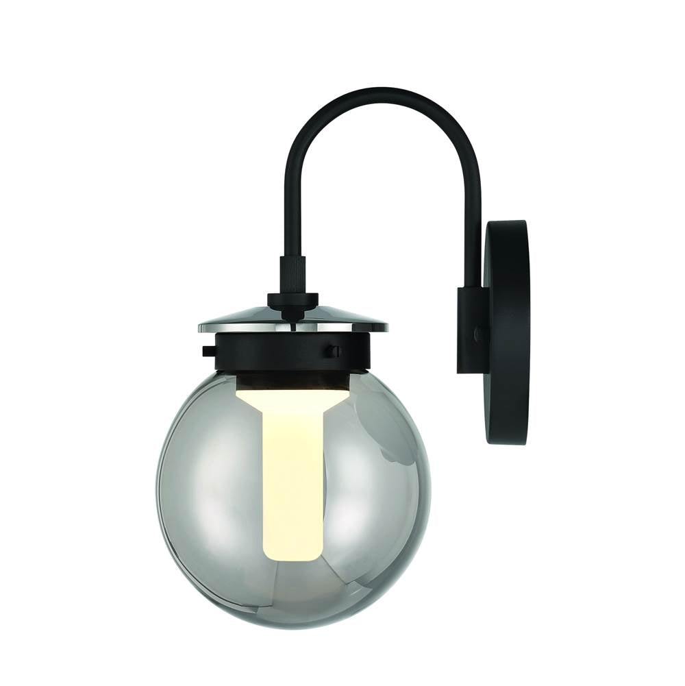 Eurofase 47195-011 Powder Coat Black Caswell, Outdoor, 11'', Powder Coat Black, Smoked Glass Image 6