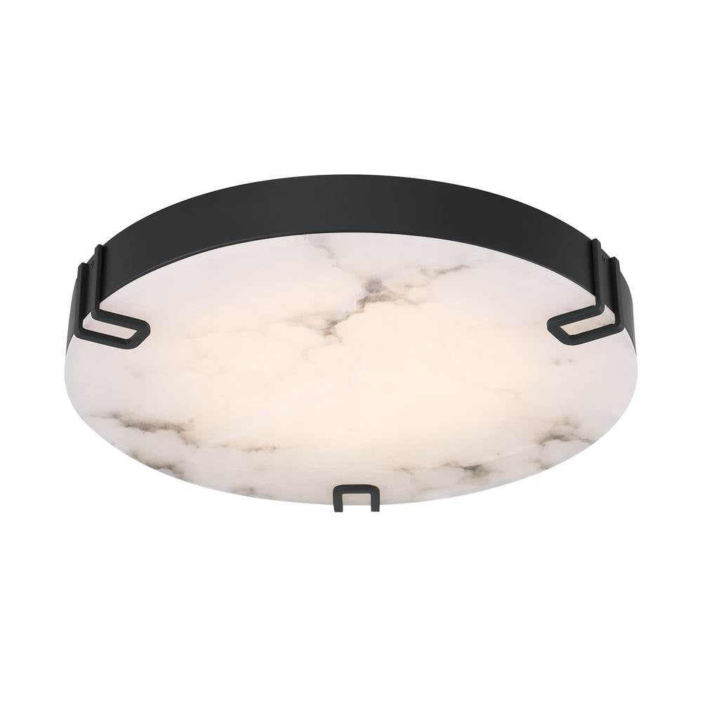 Eurofase 48959-025 Matte Black Noga, Flush Mount , 22'', Matte Black, Alabaster Image 3