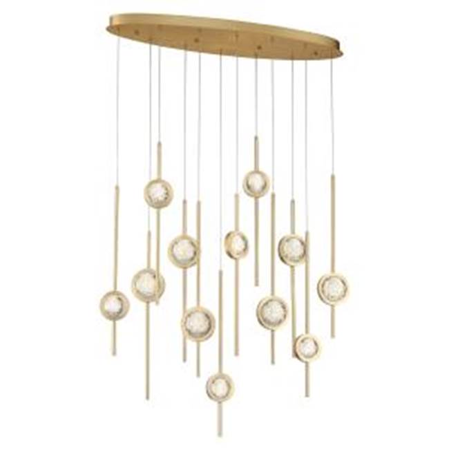 Eurofase Barletta, Chandelier , 12-light, 38'', Gold