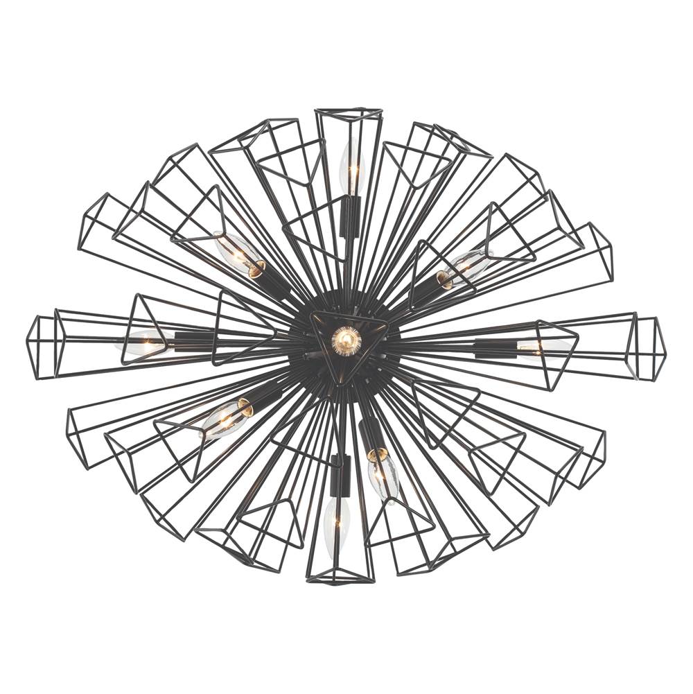Eurofase 46762-016 Matte Black Dendelio, Chandelier , 9-light, 30'', Matte Black Image 6