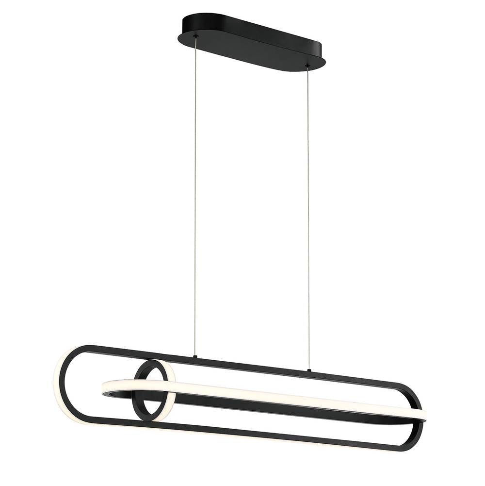 Eurofase 37039-011 Matte Black Demark, Chandelier , 42'', Matte Black Image 1