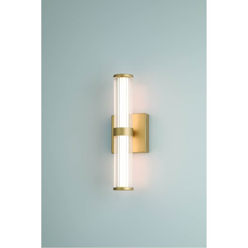 Eurofase 47123-014 Matte Gold Fayton, Outdoor, 14'', Matte Gold, Clear Glass Image 1