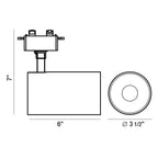 Eurofase 35455-30-01  Charlie,trk Head,led,30w,30k,b Image 1