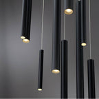 Eurofase 31445-016 Matte Black Santana, Chandelier , 18-light, 24'', Matte Black Image 1