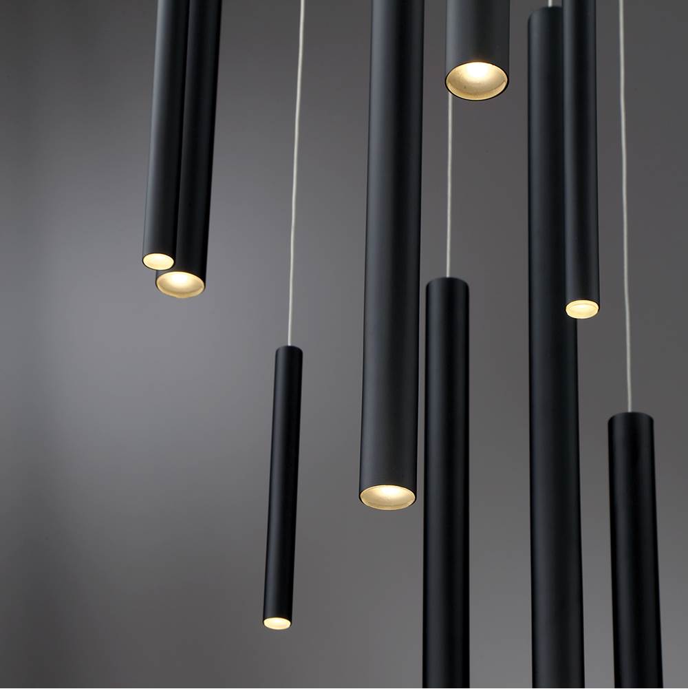 Eurofase 31445-016 Matte Black Santana, Chandelier , 18-light, 24'', Matte Black Image 1