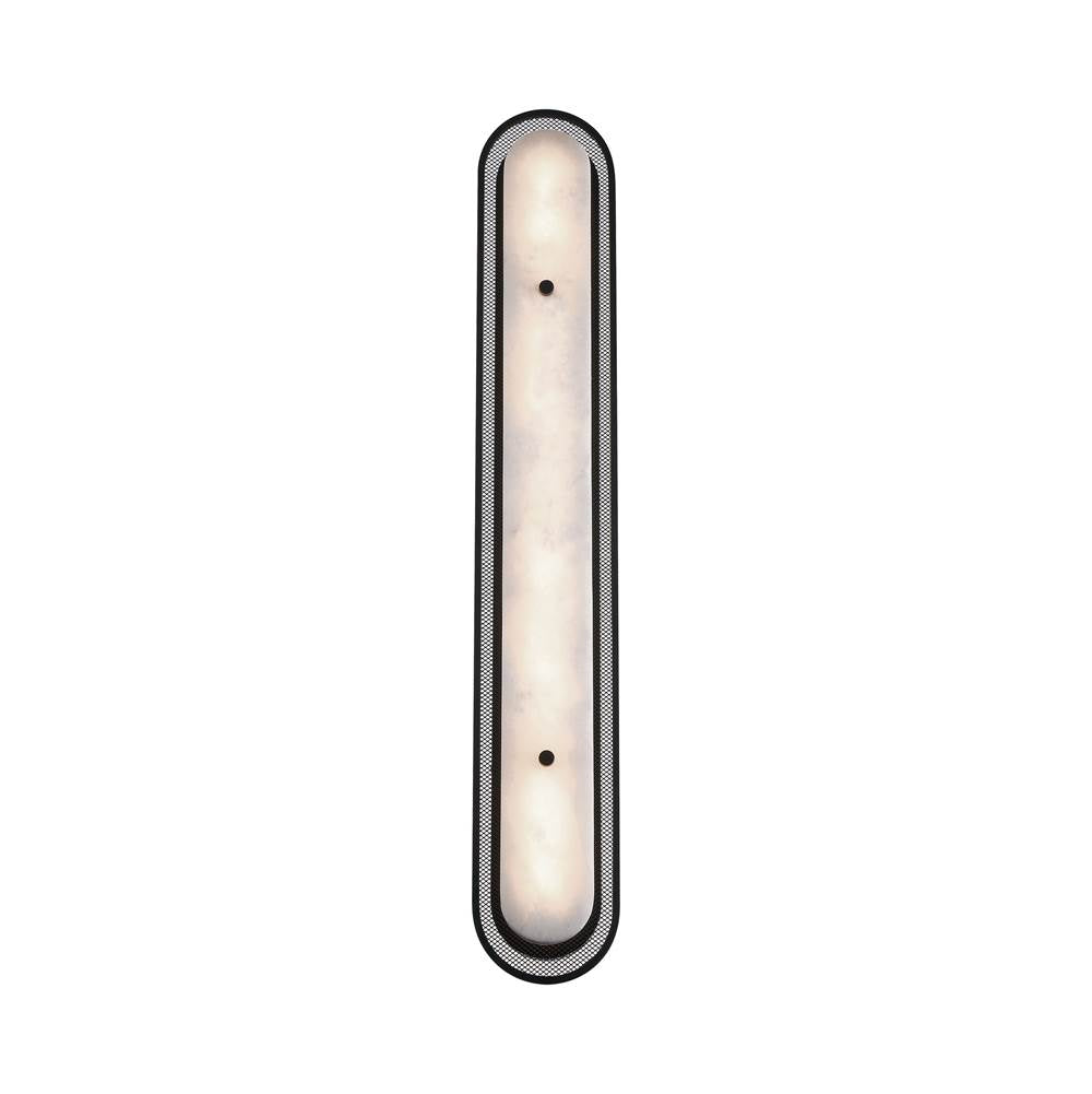 Eurofase 49445-022 Matte Black Tramore, Wall Sconce , 38'', Matte Black, Alabaster Image 5