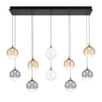 Eurofase 48932-046 Gold Iissa, Chandelier, 10-light, 47'', Gold, Mixed Glass Image 3