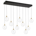 Eurofase 48932-011 Gold Iissa, Chandelier, 10-light, 47'', Gold, Clear Glass Image 1